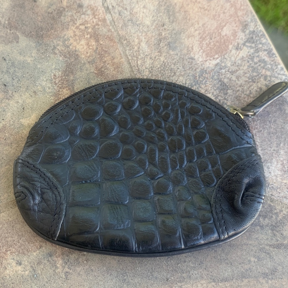 Black Crocodile Coin Purse